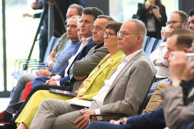 Dialogkonferenz zum Start des SPD Mitgliedervotums-stock-foto