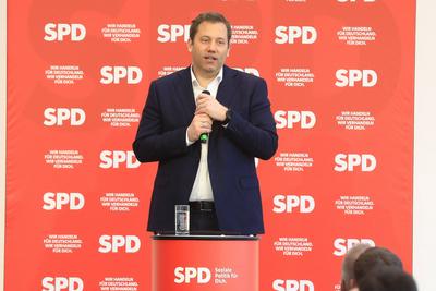 Dialogkonferenz zum Start des SPD Mitgliedervotums-stock-foto