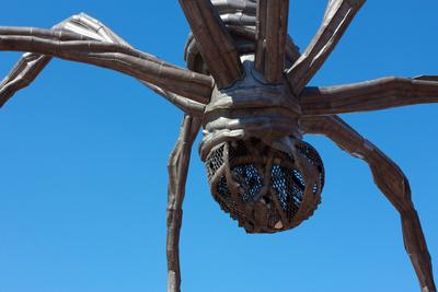 Spider Sculpture Maman by Louise Bourgeois Louise Bourgeois famous spider sculpture Maman outside the Kunsthalle art mus-stock-photo