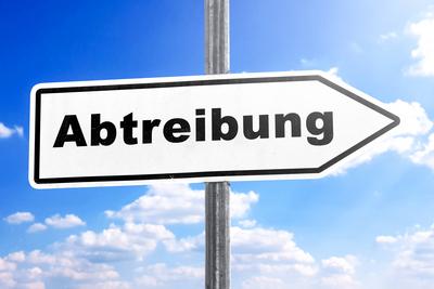 October 31, 2024: A street sign with the inscription: Abortion, symbolizes the controversial social and political discus-stock-foto