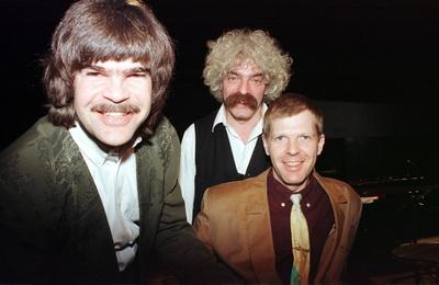 7/ Portrait 96: Axel & Torsten Zwingenberger & Vince Weber in der Mitte, Jazz, Drummer & Pianist, Schlagzeuger, Jazzrock-stock-foto