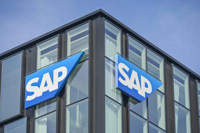 SAP-Hochhaus, Niederlassung und Schulungszentrum, Verwaltung, Frankfurter Stra?e, Sossenheimer Stra?e, Eschborn, Main-Ta-stock-foto