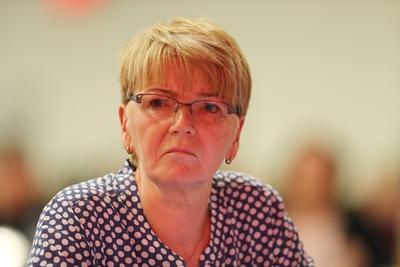 Bundesparteitag 2016 Die Linke Bundesparteitag 2016 Die Linke Gabi Zimmer Magdeburg Sachsen Anhalt D-stock-foto