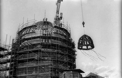 Archivbilder der Woche KW19  Richtfest der Neuen Synagoge Deutschland, Berlin, 29.10.1990, Richtfest der Neuen Synagoge-stock-photo