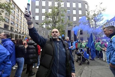 Demonstration Early Childhood Sector-stock-foto