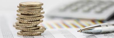 Finanzen mit Euro-stock-foto