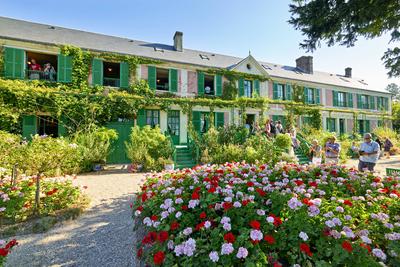Giverny Normandy France. The house of Monet from the garden Giverny Normandy France. The house of Monet from the garden-stock-foto