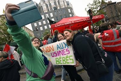 Demonstration Early Childhood Sector-stock-foto