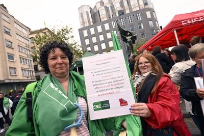 Demonstration Early Childhood Sector-stock-foto