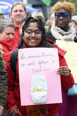 Demonstration Early Childhood Sector-stock-foto