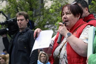 Demonstration Early Childhood Sector-stock-foto