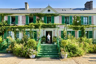 Giverny Normandy France. The house of Monet from the garden Giverny Normandy France. The house of Monet from the garden-stock-foto