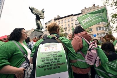 Demonstration Early Childhood Sector-stock-foto