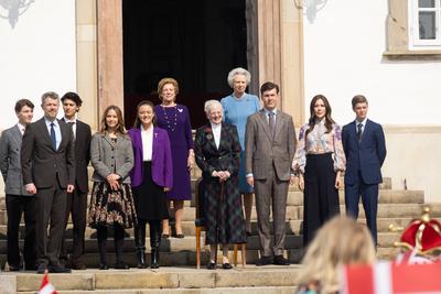 HM Queen Margrethe turn 85-stock-foto