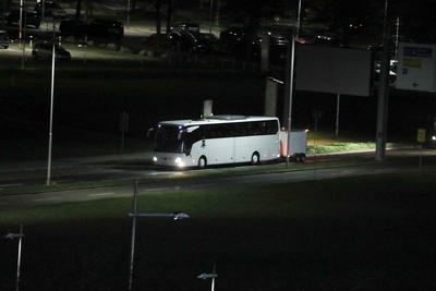 Landung Afghanischer Fl?chtlinge am Flughafen Leipzig/Halle-stock-foto