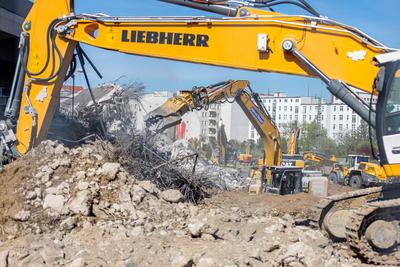 Abriss der A100 Br?cke-stock-foto