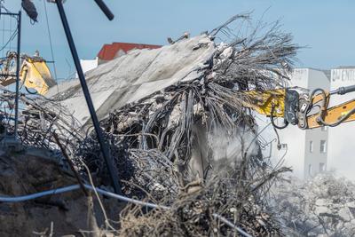 Abriss der A100 Br?cke-stock-foto