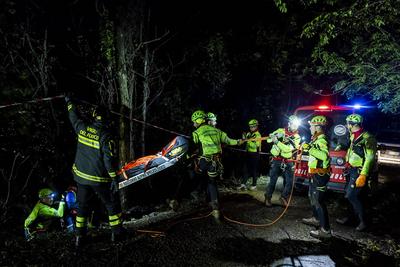 News -  Monte Faito Cable Car Crash-stock-foto