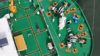 World First 150,000-ton Smart Fishery Farming Workboat-stock-foto