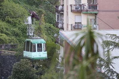 Monte Faito Cable Car Crash-stock-foto