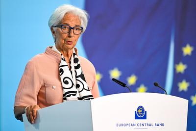 EZB-Ratssitzung mit Zinsentscheidung-stock-foto