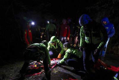 Monte Faito Cable Car Crash-stock-foto