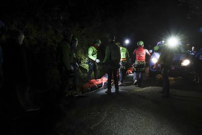 Monte Faito Cable Car Crash-stock-foto