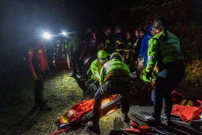 News -  Monte Faito Cable Car Crash-stock-foto