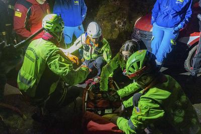 News -  Monte Faito Cable Car Crash-stock-foto