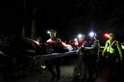 Monte Faito Cable Car Crash-stock-foto
