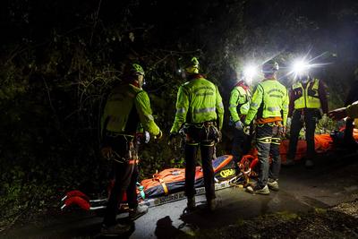 News -  Monte Faito Cable Car Crash-stock-foto