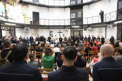 ITALY - REL - POPE FRANCIS VISIT THE REGINA COELI PRISON IN ROME   - 2025/04/17-stock-foto