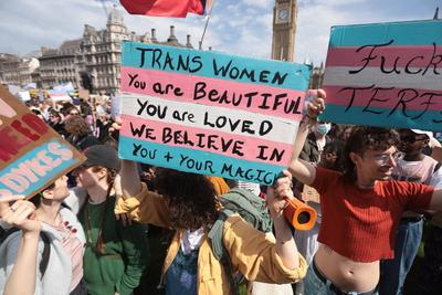 Trans Protest London-stock-photo
