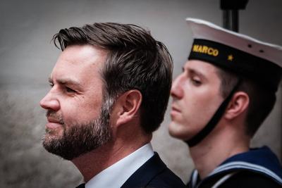 Rome, U.S. Vice President J.D. Vance on an institutional visit to Italy.-stock-photo