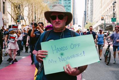 Our fight is for migrants-stock-foto