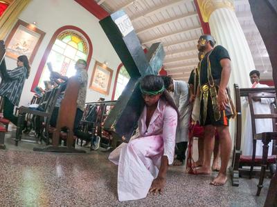 INDIA - RELIGION - CHRISTIANITY-stock-foto