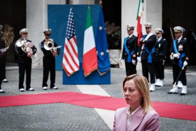 Rome, U.S. Vice President J.D. Vance on an institutional visit to Italy.-stock-photo
