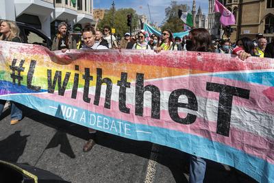 Trans Protest London-stock-photo