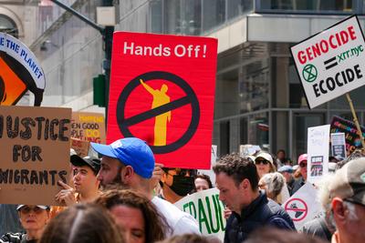 Our fight is for migrants-stock-foto