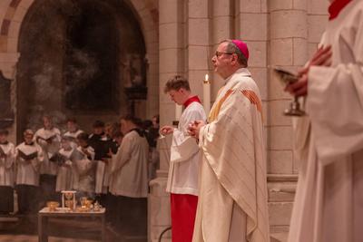 Osternacht im Limburger Dom mit Bischof Dr. Georg B?tzing-stock-foto