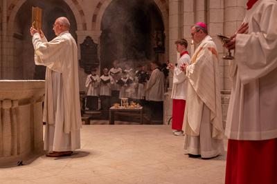 Osternacht im Limburger Dom mit Bischof Dr. Georg B?tzing-stock-foto