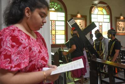 INDIA - RELIGION - CHRISTIANITY-stock-foto