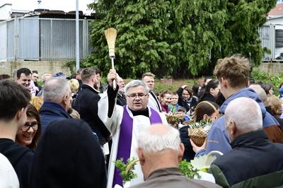 Die Speisensegnung in Polen, auch ??więconka genannt, ist eine traditionelle Osterspeisensegnung, die am Karsamstag sta-stock-foto