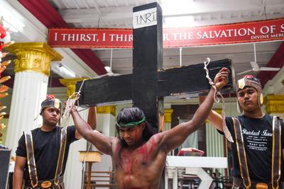 INDIA - RELIGION - CHRISTIANITY-stock-foto