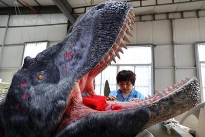 Paleontological Restoration Production in Binzhou-stock-foto
