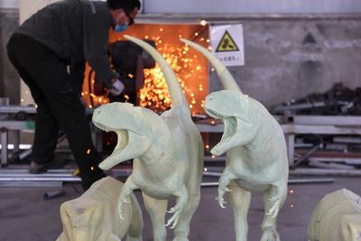 Paleontological Restoration Production in Binzhou-stock-foto