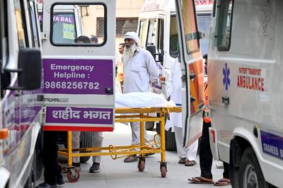 11 Dead, 11 Injured As Four-Storey Building Collapses In Delhi?s Mustafabad-stock-photo