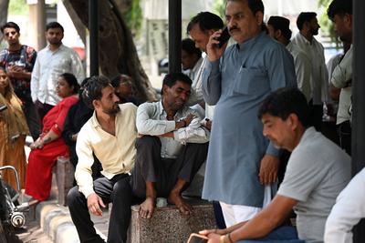 11 Dead, 11 Injured As Four-Storey Building Collapses In Delhi?s Mustafabad-stock-photo