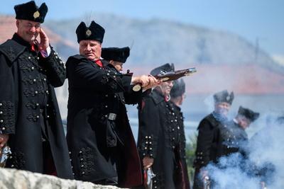Croatia, Opuzen, 210425. The 24th Croatian Festival of Zudija was held in Opuzen on Easter Monday. The Zudija Festival i-stock-foto