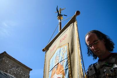 Croatia, Opuzen, 210425. The 24th Croatian Festival of Zudija was held in Opuzen on Easter Monday. The Zudija Festival i-stock-foto